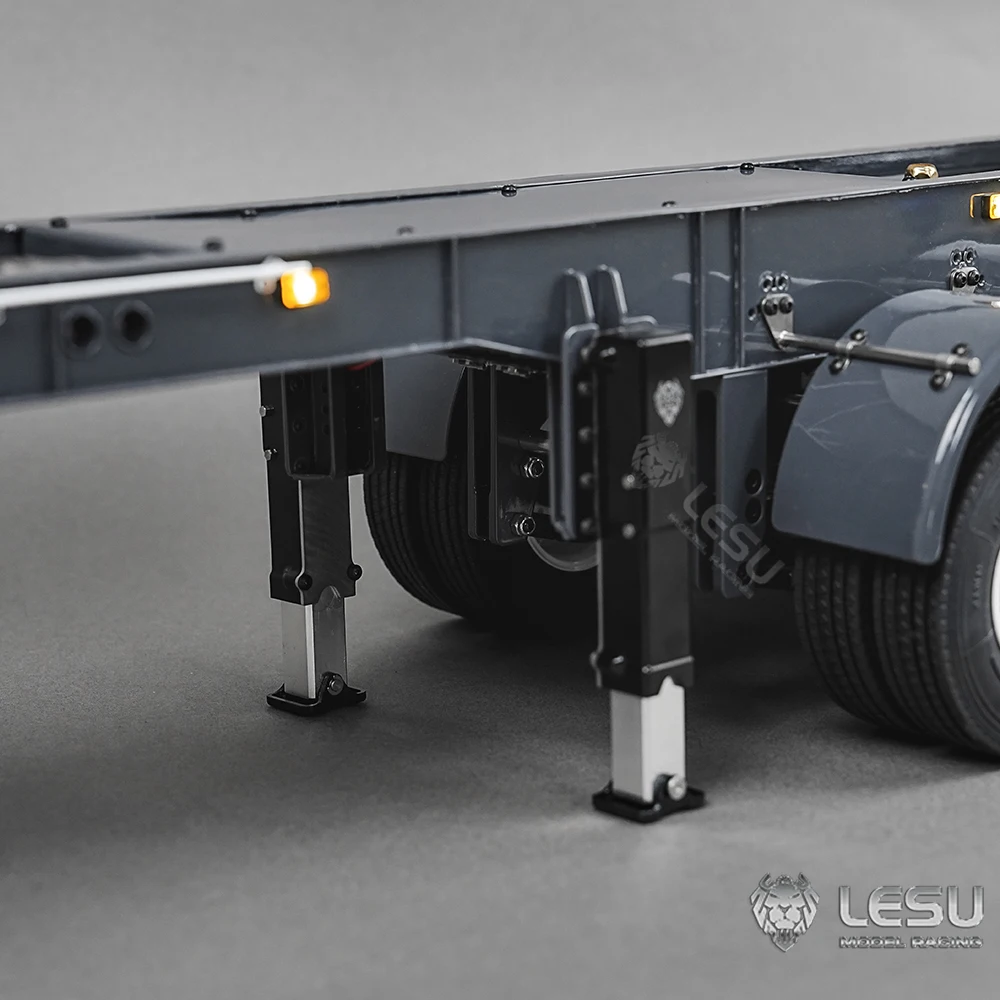 

LESU Metal Hydraulic RC Dump Trailer 3Axles 1/14 for DIY TAMIYAYA RC Tractor Truck TOUCAN Remoted Car R620 770S FH16 Vehicle Toy