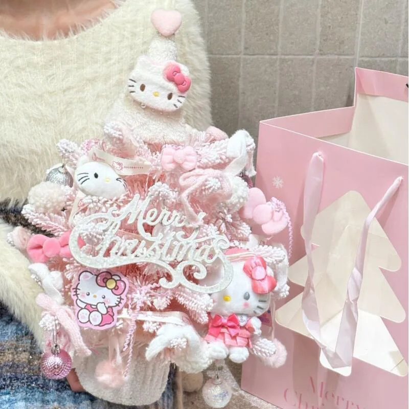 

New Christmas Hellokitty Tree Christmas Decoration Cartoon Kawaii Christmas Home Decoration Decoration Ornaments Children Gifts