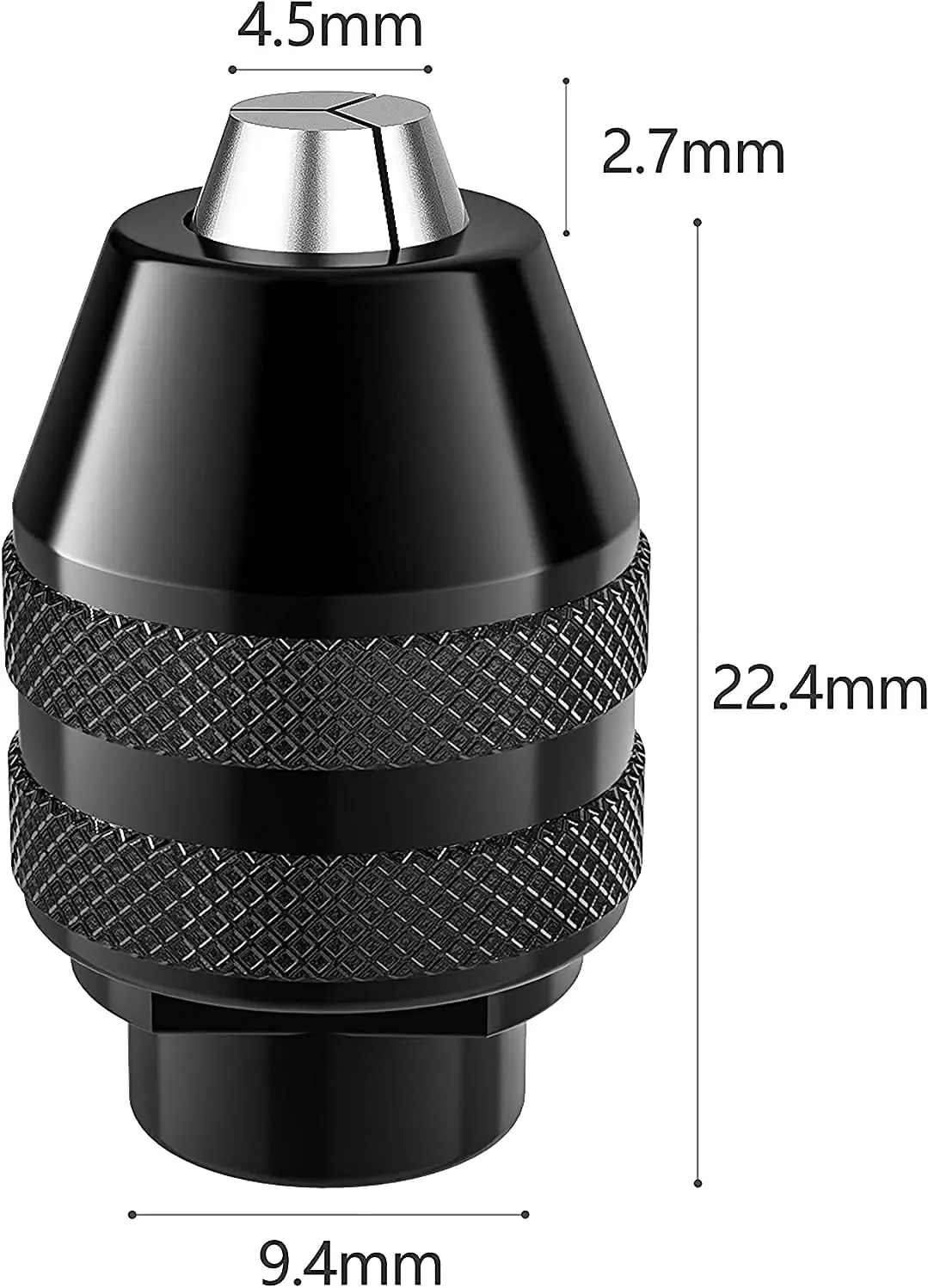 4486 Ketyless Chuck Universal Drill Chuck Keyless for Dremel Rotary Tools Mini Drill Bit Chucks Adapter Engraver Accessories