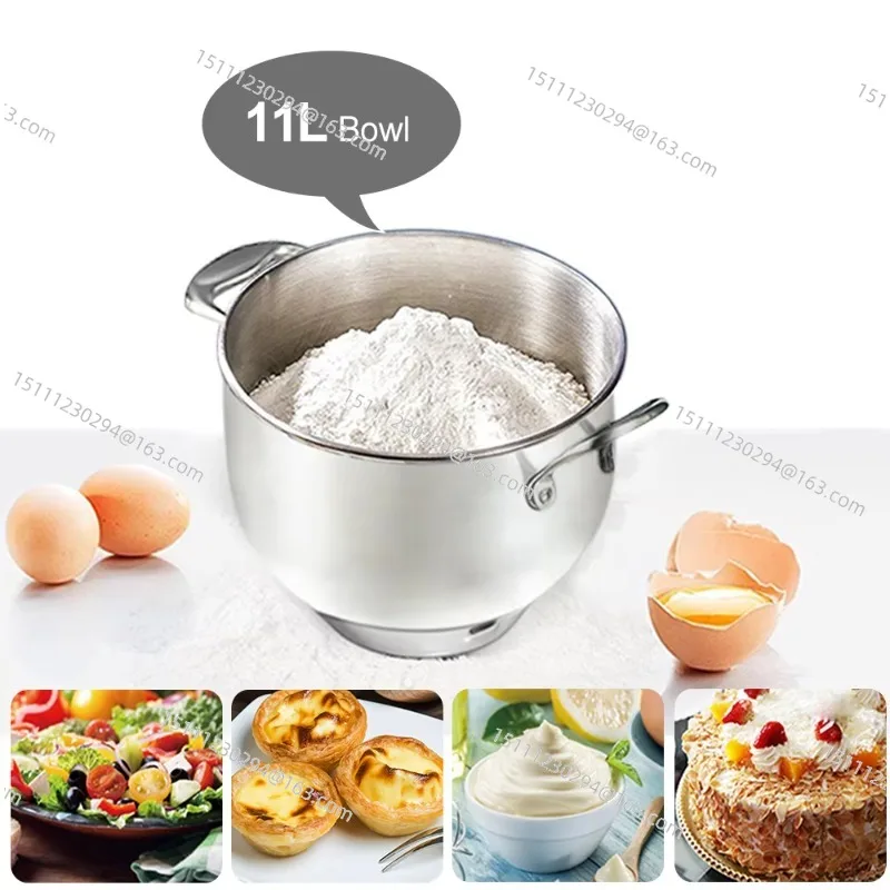 

Двойные крючки для теста, миксер для планетарной выпечки торта, хлеба, домашняя кухонная техника, миксер для еды, 11 л, 2000 Вт, большой мощный электрический миксер