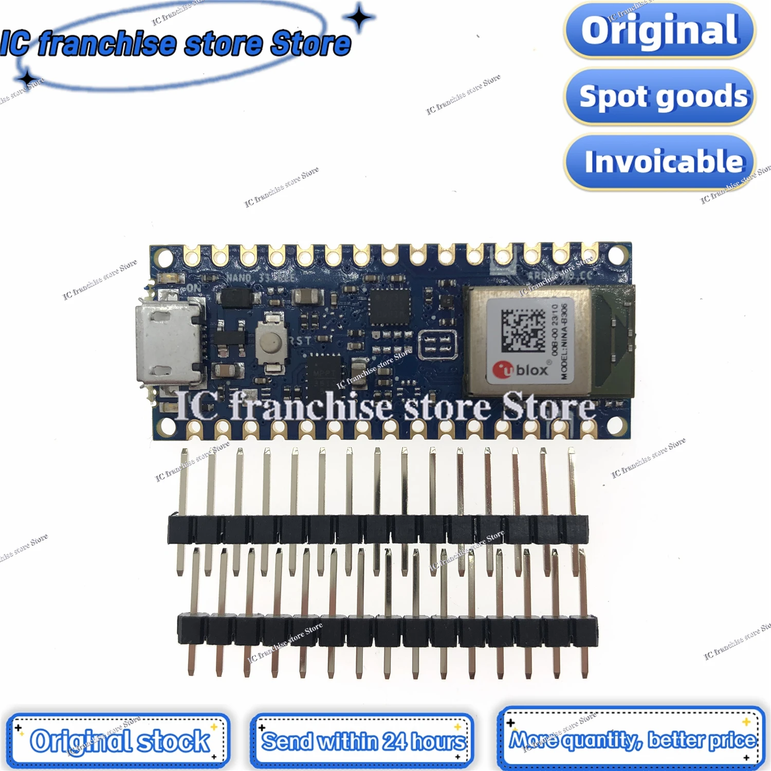 1PCS//LOT Arduino Nano 33 BLE ABX00030 Bluetooth LSM9DS1 100% Original stock