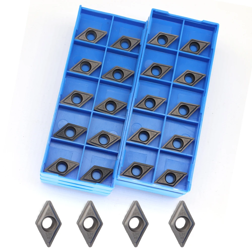 10Pcs DCMT11T304 / DCMT11T308 / DCMT070204 UE6020 / VP15TF /IC907 Hardmetalen Wisselplaten Interne Draaigereedschap Cnc Draaibank Gereedschap