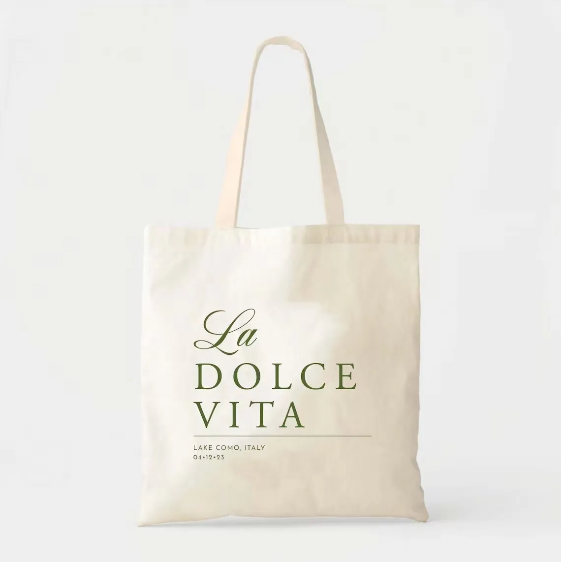 La Dolce Vita Italy Tote Bag - Custom Totes-destinazione Wedding Welcome Tote - Italian Wedding - Europe Vacation Tote-italia