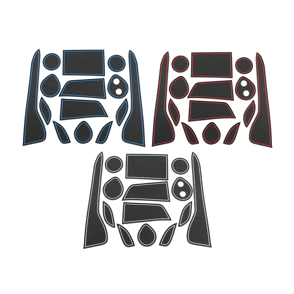 Car Anti-Slip Gate Slot Mat for TOYOTA C-HR 2016-2022 CHR LHD Rubber Cup Holders Non-slip Mats Interior Accessories