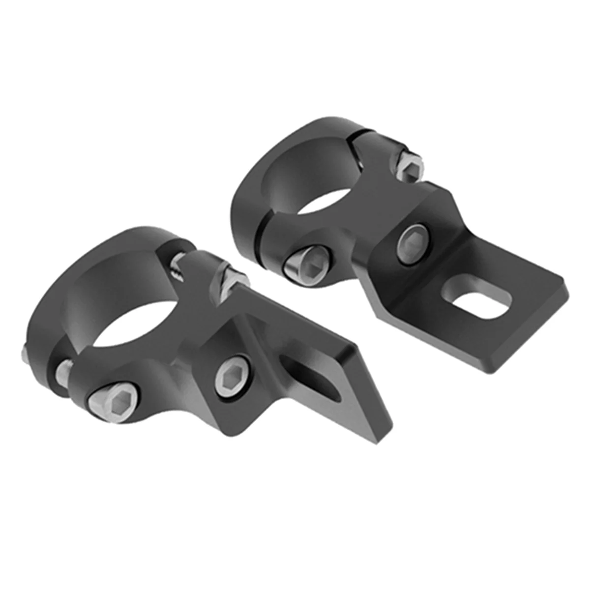 2PCS Universal Handlebar 22mm Motorcycle Headlight Bracket Spotlight Holder Tube Clamp for Cafer