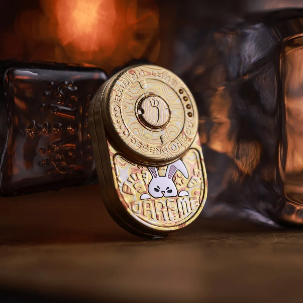 لعبة MOT EDC Rhythm Pro Pirate الميكانيكية الدوارة المعدنية Fidget Spinner EDC لتخفيف التوتر