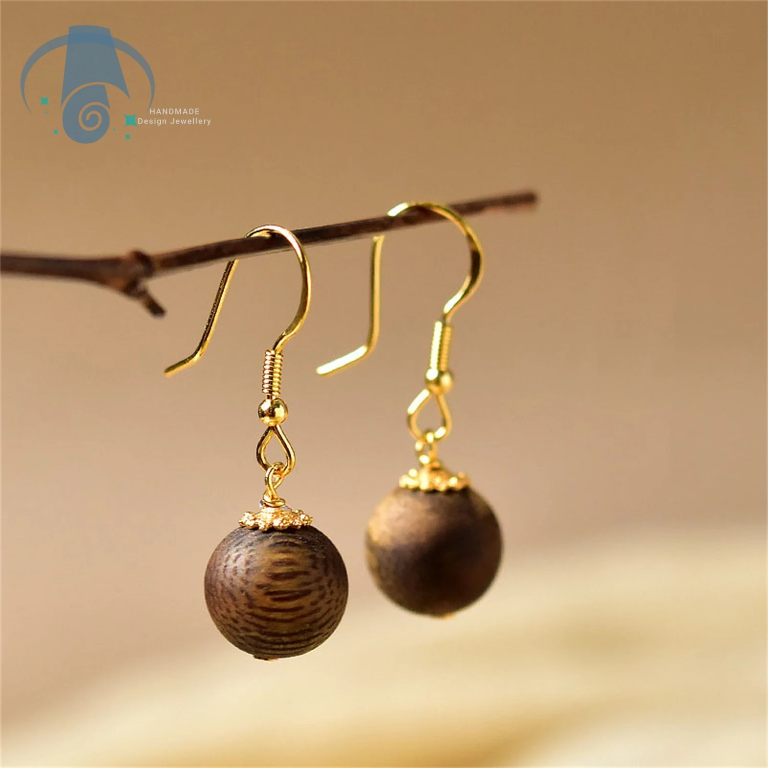 Eaglewood Earrings for Women Design Natural Aroma Wooden Earrings Lightweight Daily Wear Unique Cultural Gift for Her