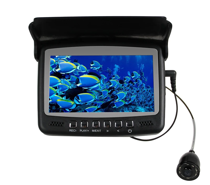 Portable Beginner Fish Finder with 15M Cable Waterproof Fishing Camera with Infrared Lights for Ice Lake Boat Kayak Fishing