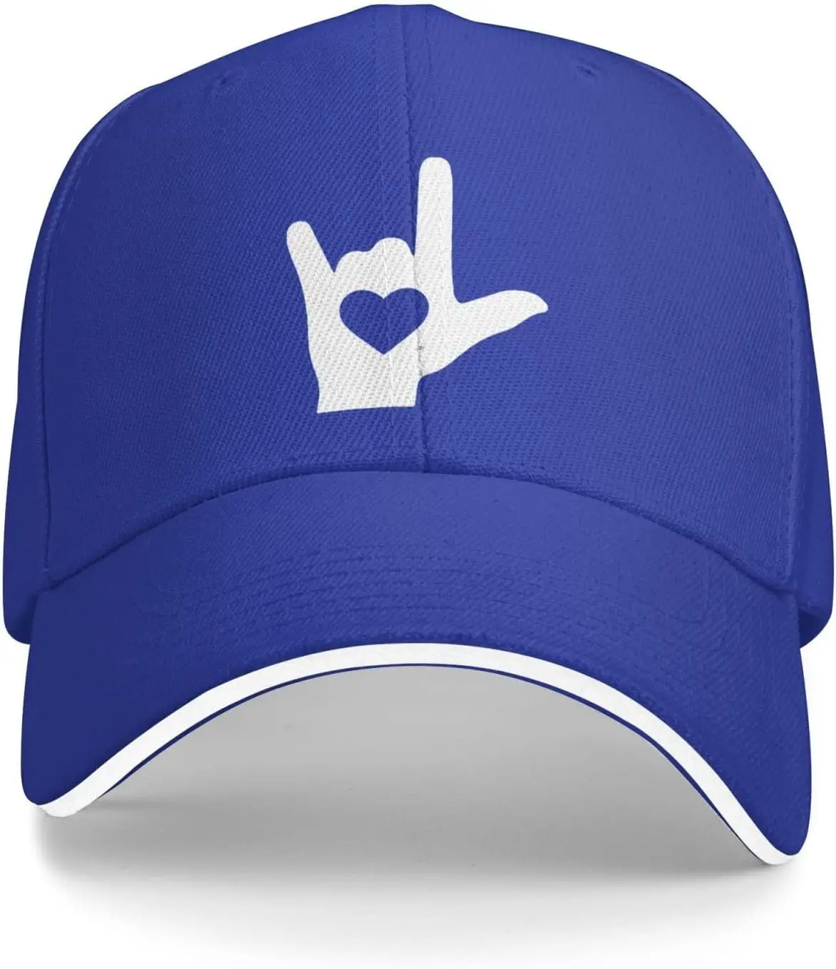 

Бейсбольная кепка I Love You Heart из полиэстера, повседневная регулируемая шляпа от солнца для взрослых