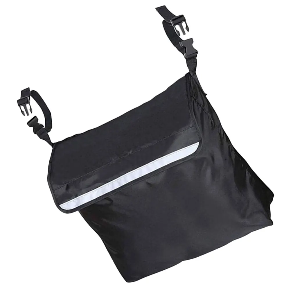 

Black Wheelchair Storage Bag Large Capacity Waterproof Oxford Fabric Rear Bag Wheelchair Organizer Organizer for Power