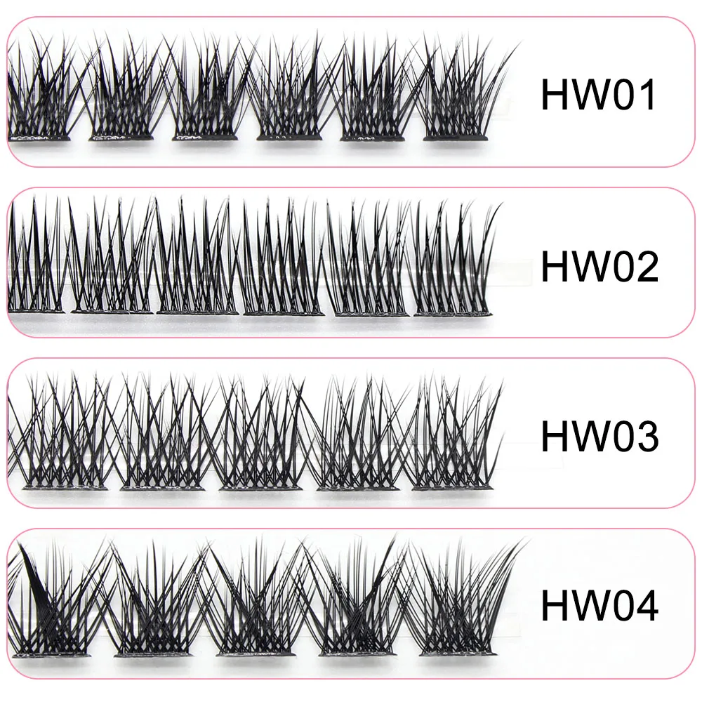 Großhandel 3d flauschige einzelne Cluster falsche Wimpern vorgefertigte DIY Wimpern Bündel weiches Band Wimpern Bündel Wimpern Make-up-Tool – Detail 11