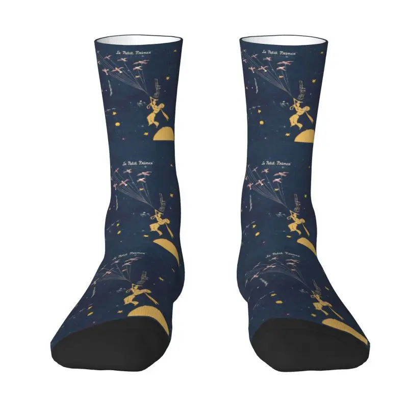 Calcetines de vestir de The Little Prince para hombre y mujer, medias cálidas y divertidas de la novedad de la ficción literaria francesa