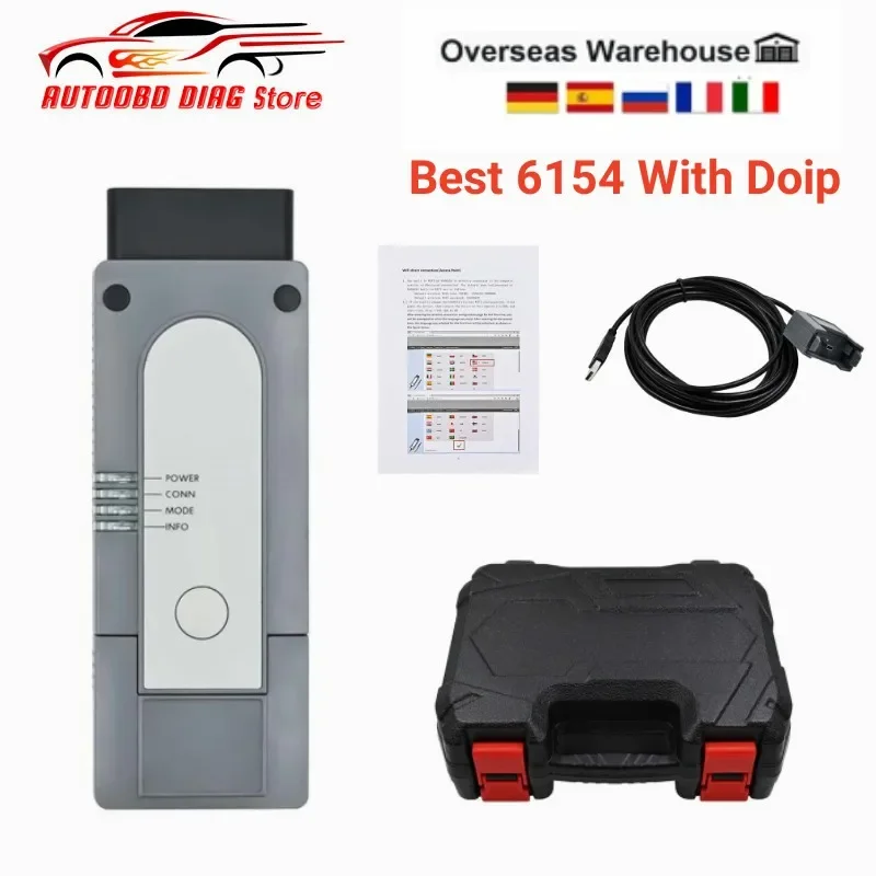 Best 6154 Doip Scanner V23 CAN FD DoIP Better than VNCI 6154A 5054A Cover All forvag Group Models Till 2023 Diagnostic Tool