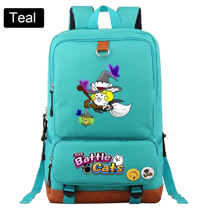 

Game The Battle Cats Backpack Boys Girls Students School Bag Daily Travel Backpacks Large Capacity Laptop Bookbag Mochila