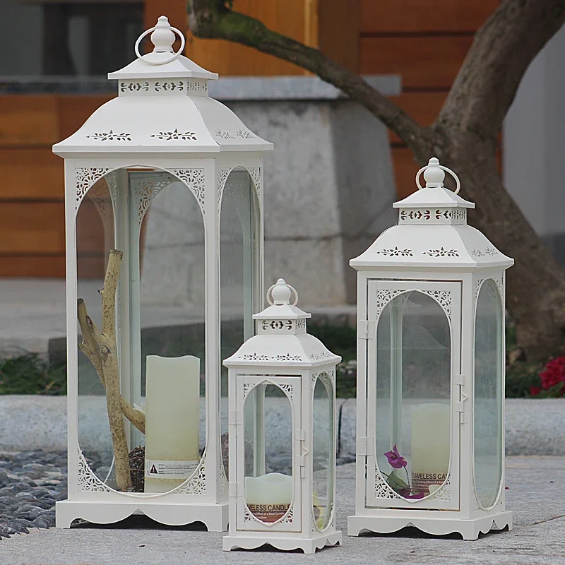 

Table Nordic Candle Holder Wedding Lantern Decor Vintage Candle Holder Gothic Metal Swieczniki Dekoracyjne Home Decor RR50HD