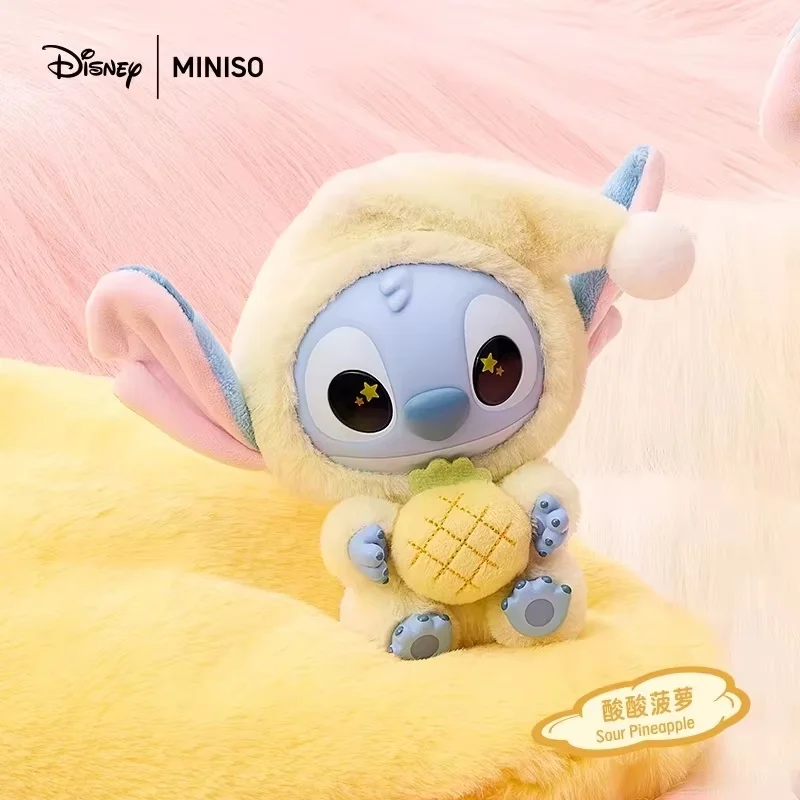 Minso-Poupées en vinyle de la série Disney CAN O & Stitch Pyjama Party, boîte ennemi, figurines d'anime, ornements Stitch Butter, jouets pour enfants, nouveau