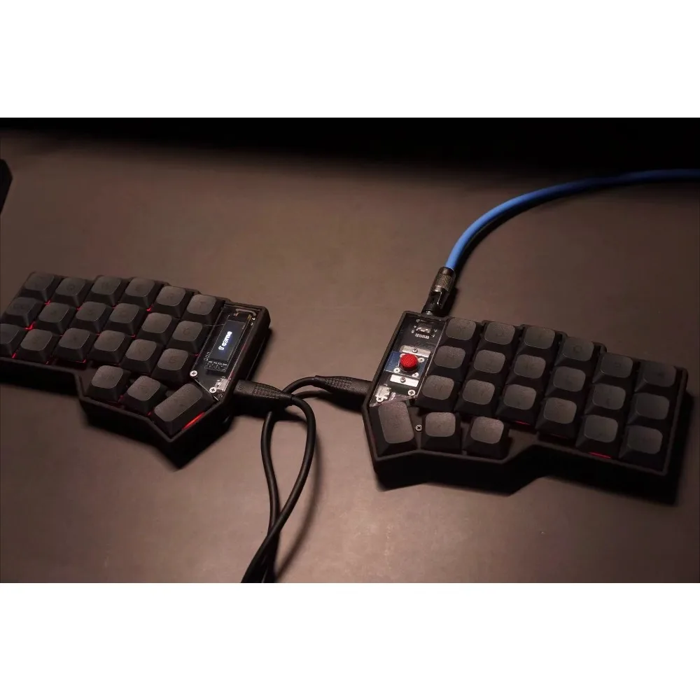Corne Low Profile Split Keyboard Kit Wireless Hot Swap TrackPoint Custom Support QMK Vial Ergonomic Office Mechanical Keyboard