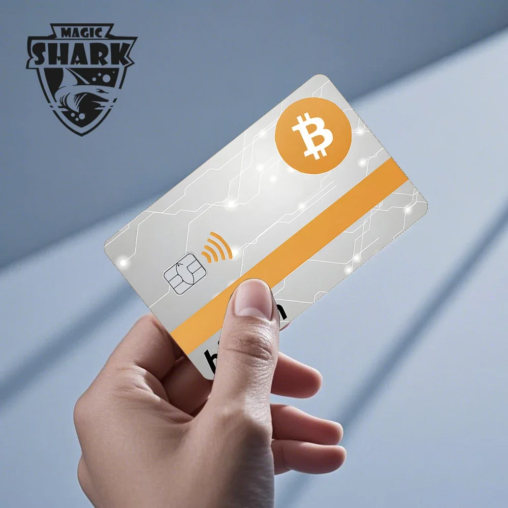 Funny Trump Dog Bitcoin Wing Anime Meme Skull Ultra Thin Front Skin Cover Film Sticker for Credit Bank Debit Card