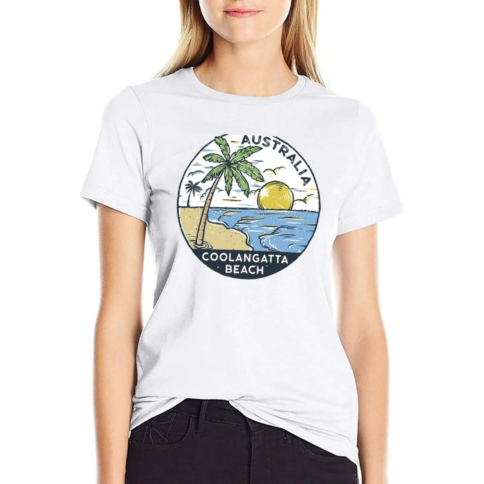 Coolangatta Beach Queensland Australia Vintage T-shirt tees cute clothes hippie clothes black t-shirts for Women