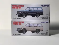 TOMYTEC TLV 1/64 LV-N268b/a Land Cruiser 60 North America Ver Beige M 1988 Die-cast alloy car model collection display gifts