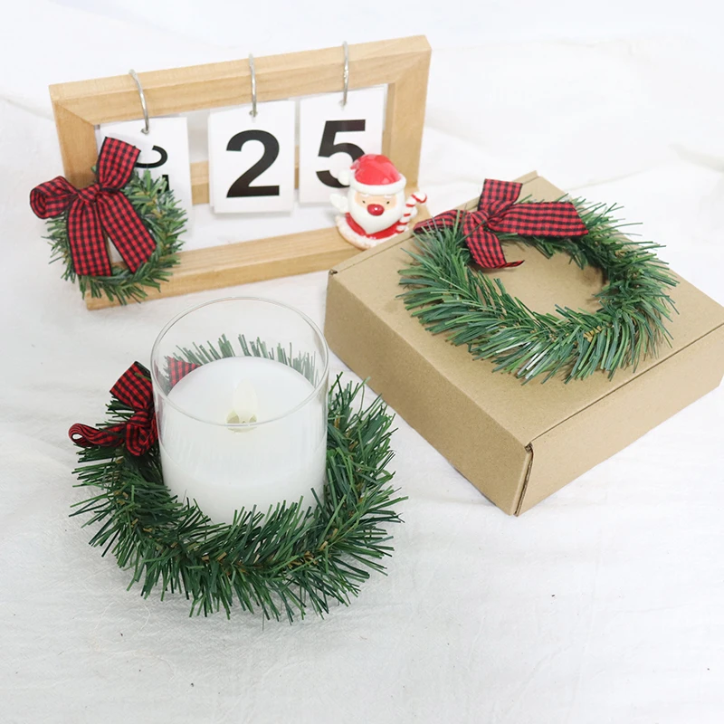 

10Pcs Christmas Wreath Home Decorations Christmas Tree Door Christmas Decorations DIY Floral Wedding Garland