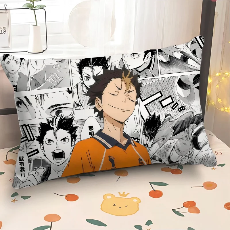 Second Dimension Anime Style Haikyu!! Pillow Rectangular Pillow Stain-resistant Pillow Room Bedroom Bedside Cushion
