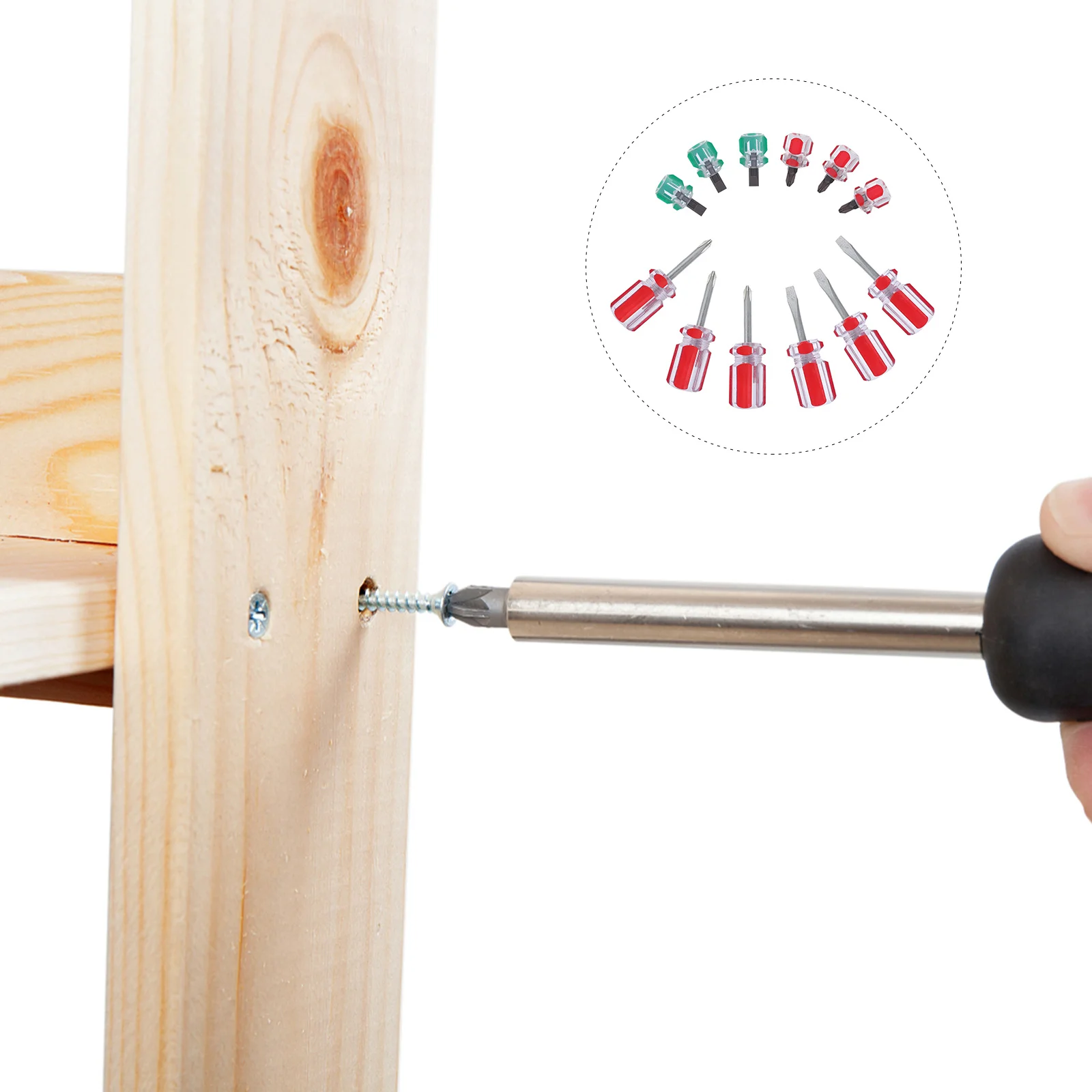 

12pcs Screwdriver Mini Magnetic Repair Tools Flat Cross Crystal Precision Durable Household Screwdriver AntiSlip Household