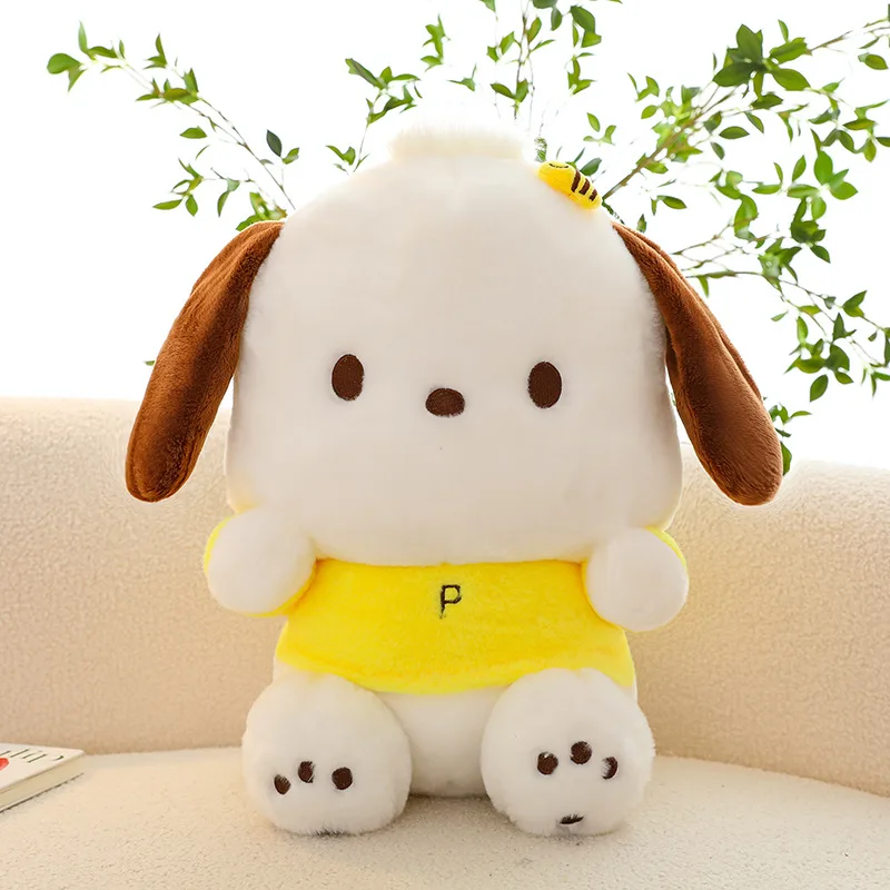 Sanrio pochacco tamanho grande brinquedos de pelúcia jogar travesseiro bonito brinquedos de pelúcia kawaii anime filhote de cachorro presente de aniversário do bebê crianças boneca para a menina