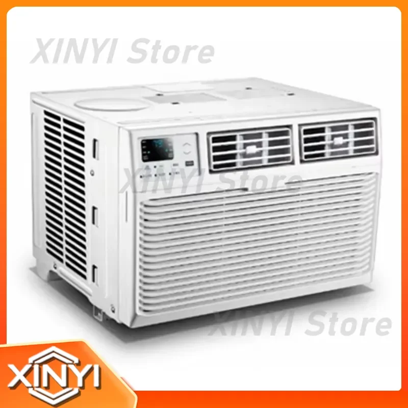 Window Type Air Conditioner Mini Inverter AC Unit with Heating Function and Remote Control for Home Office Cooling and