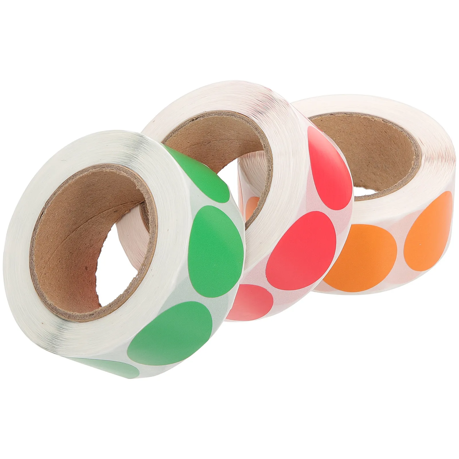 

3 Rolls Multi Color Dot Stickers Round Labels for Coding Sorting Sealing Envelopes Journals Gift Cards Storage Bins Organization