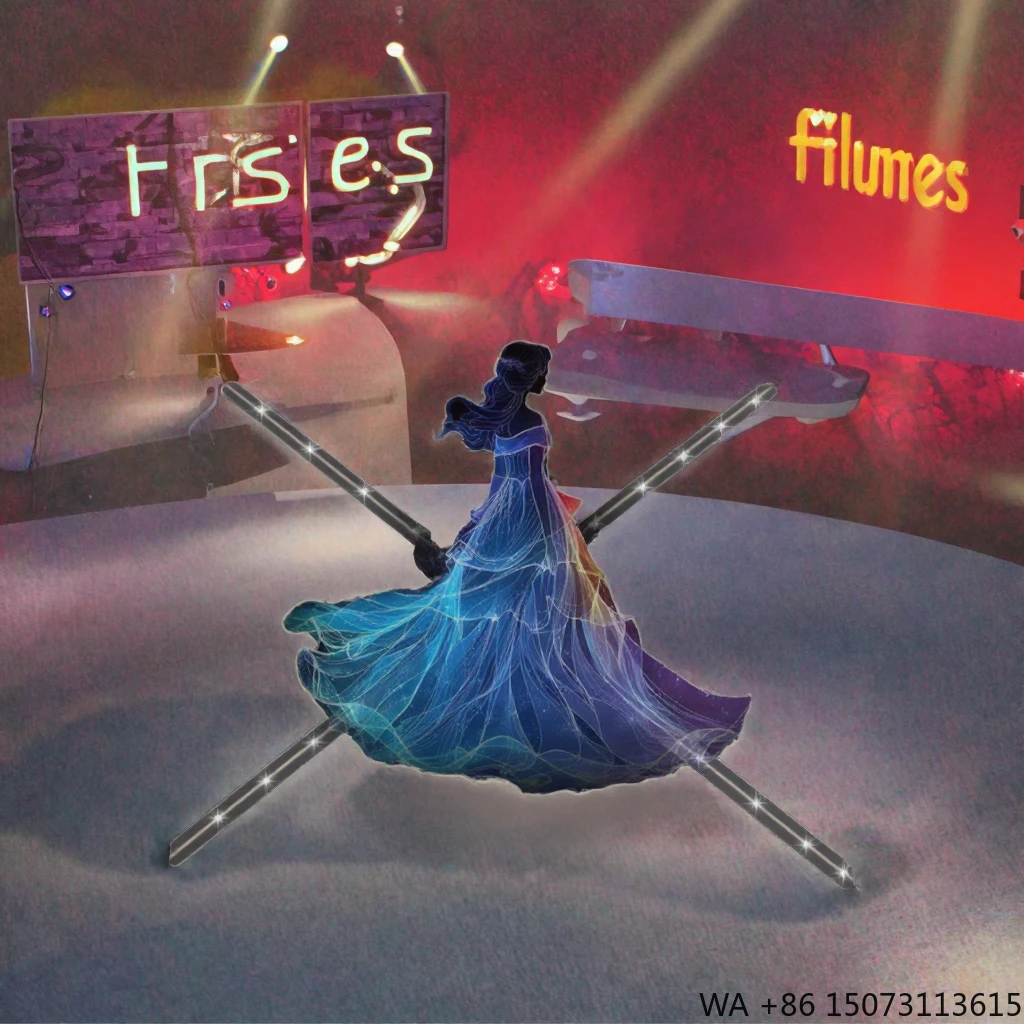 屋内3Dホログラムプロジェクター - ショーケース用ホログラフィック広告機器