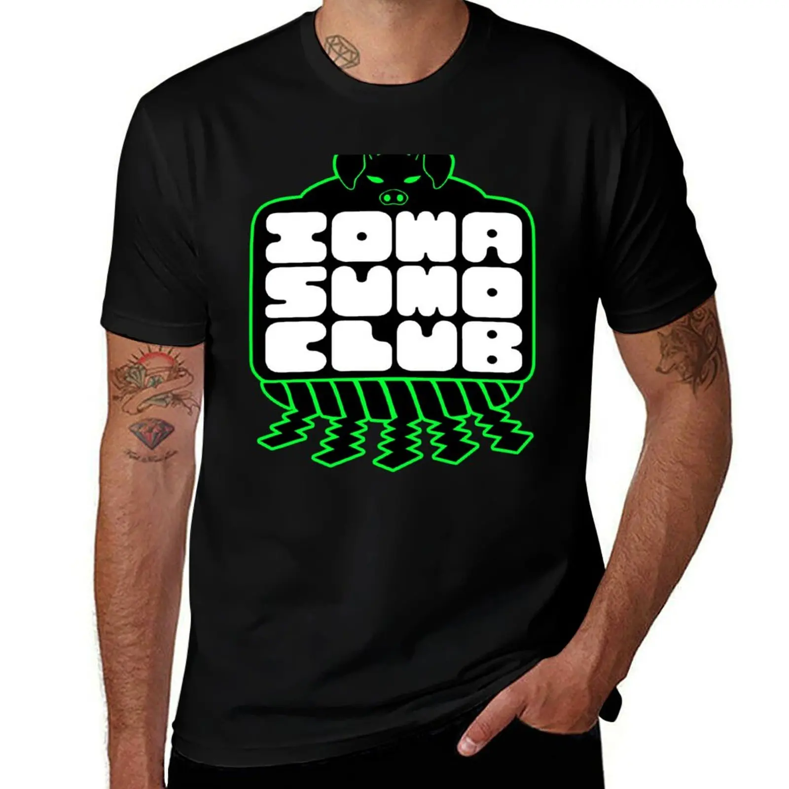 

Iowa Sumo Club Logo T-Shirt man t shirts graphic black cotton t-shirt plain for man package t shirt personalised T-Shirt