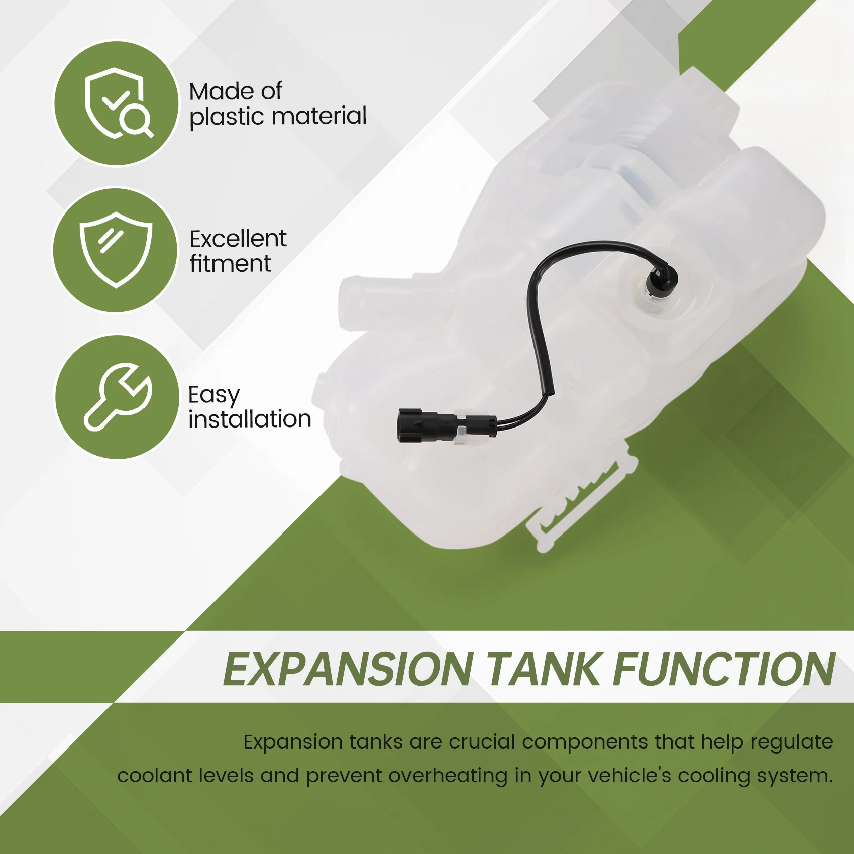 

Car Coolant Water Radiator Bottle Cooling Tank Reservoir for Volvo V40 1.6T 31338763JAS