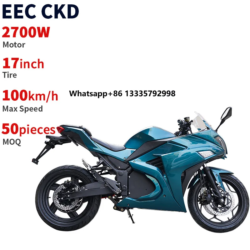 

’CKD EEC 17inch Green Power Electric Scooter 2700W 100km/H Speed Fast Electric Motorcycle with High Power