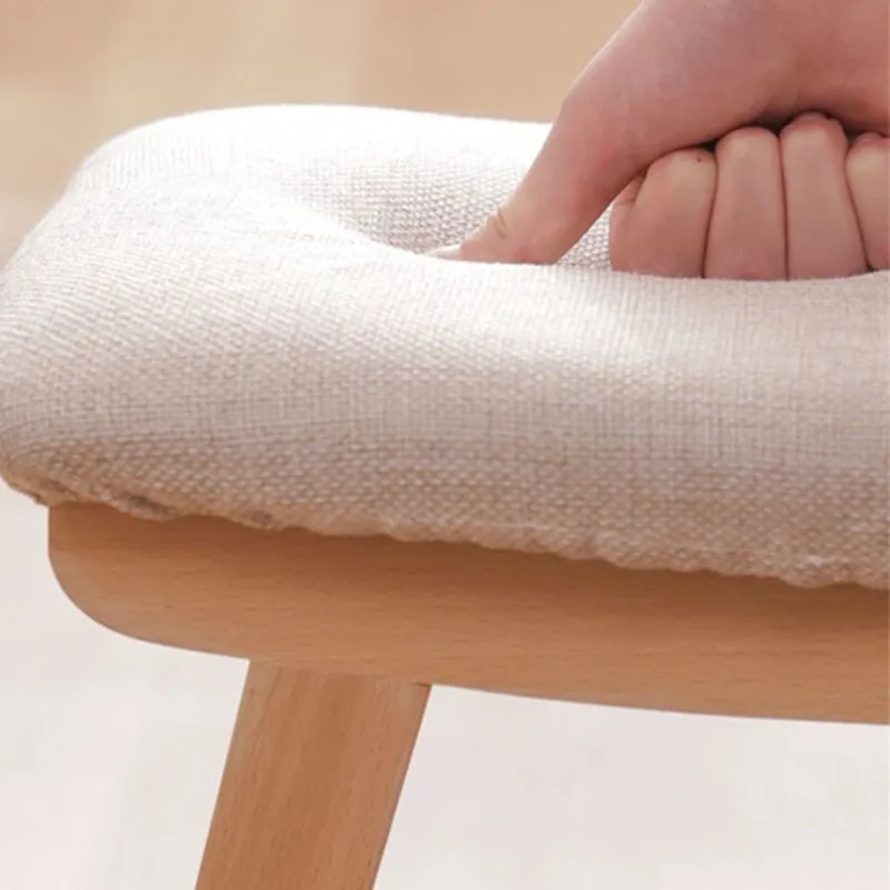 Nordic Solid Wood Small Square Stool Living Room Cloth Art Sofa Stool Low Stool Wooden Stool Foot Stool Door Shoe Stool