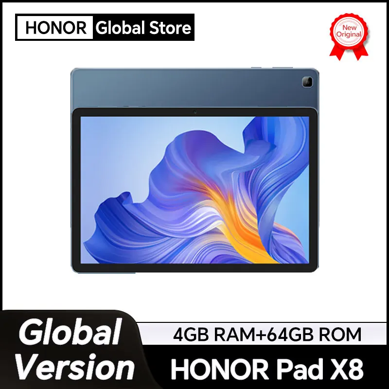 الإصدار العالمي الجديد HONOR Pad X8 10.1 بوصة HD شاشة كبيرة MediaTek MT8786 10.1 بوصة TFT شاشة LCD بطارية 5100 مللي أمبير واي فاي و4G LTE