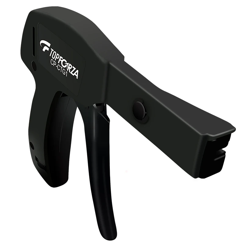 Topforza Cable Tie Gun Tighten and Cut Plastic Nylon Cable Ties Die-Cast Steel Clean Cut Flush Cut Zip Tie Hand Tools