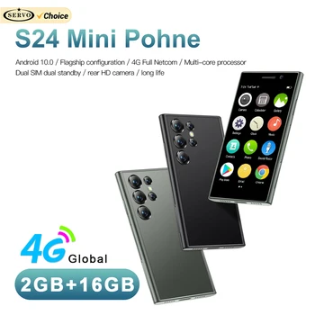 SERVO S24 Mini Pocket Smartphone 2GB 16GB 4G Netcom Android Native System MT6737 WIFI Hotspot Small Palm Smart Phones New Update