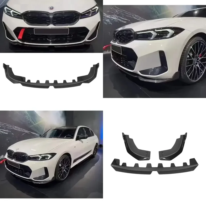 True Carbon Fiber MP Style Front Lip Spoiler for BMW 3 Series G20 M340i M330i LCI 2023-IN G20 Front Lip