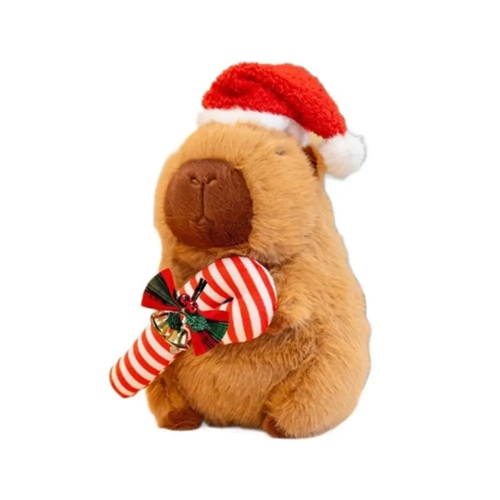 

Sleeping Pillow Dress Up Christmas Capybara Green Scarf Christmas Tree Capybara Soft Cartoon Capibara Fluffty Christmas