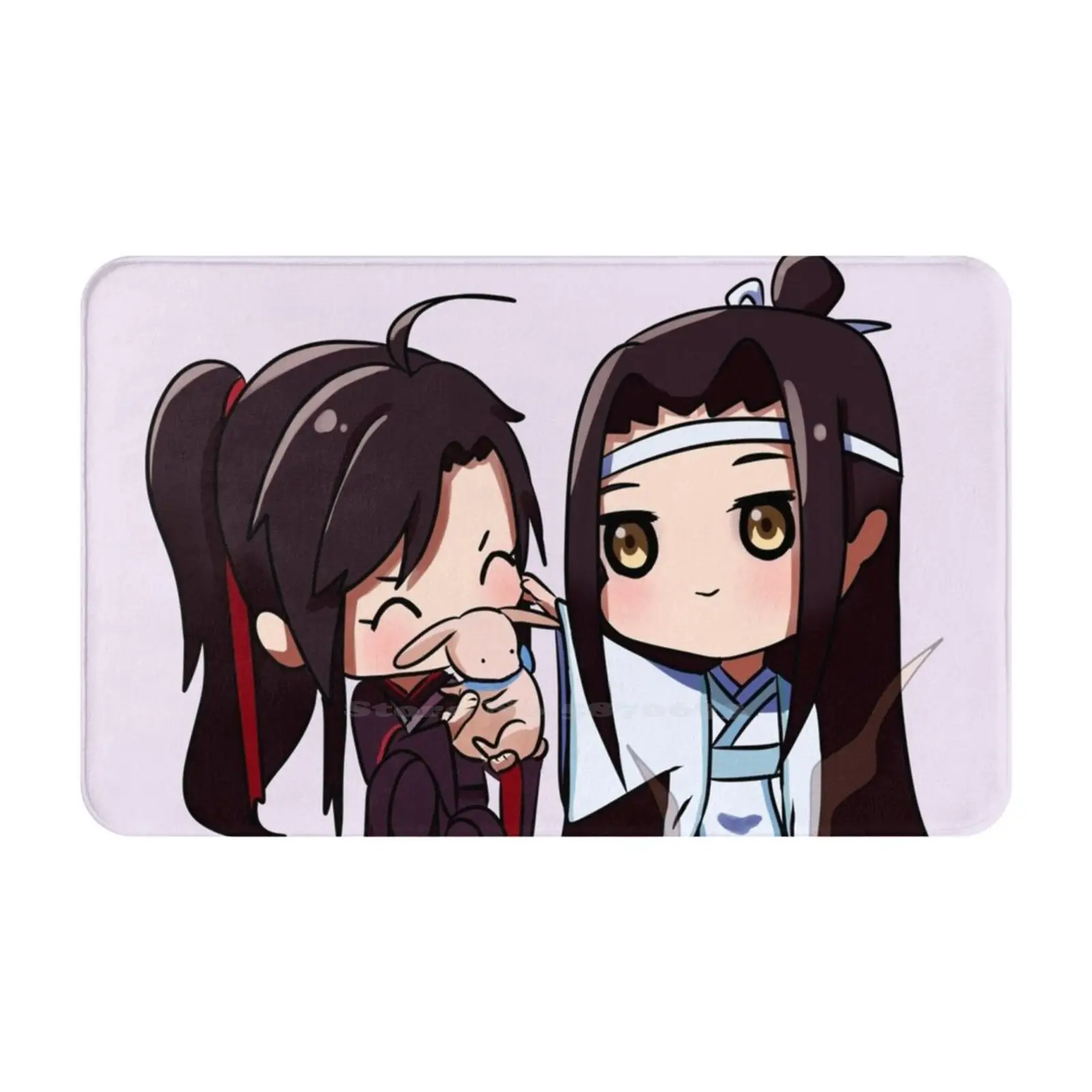 Smol! Lan Zhan And Wei Ying 3 3D Soft Non-Slip Mat Rug Carpet Foot Pad Mdzs Mo Dao Zu Shi The Untamed Wang Xian Lan Zhan Lan