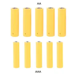 5Pc LR06 AA LR03 Size Fake Battery Setup for Placeholder Cylinder Conductor Cells for Lithium Batt