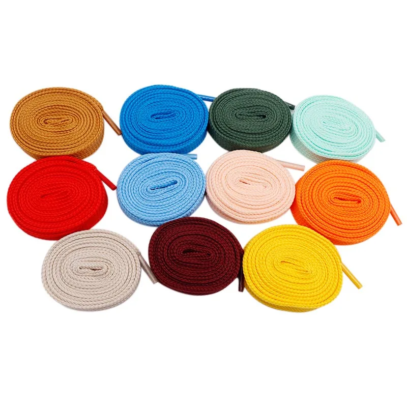 Coolstring Extro Wide 18mm Width Double Layer Laces Solid Color Flat Shoes Strings for Air Sneaker Queen Force Fat Shoelaces