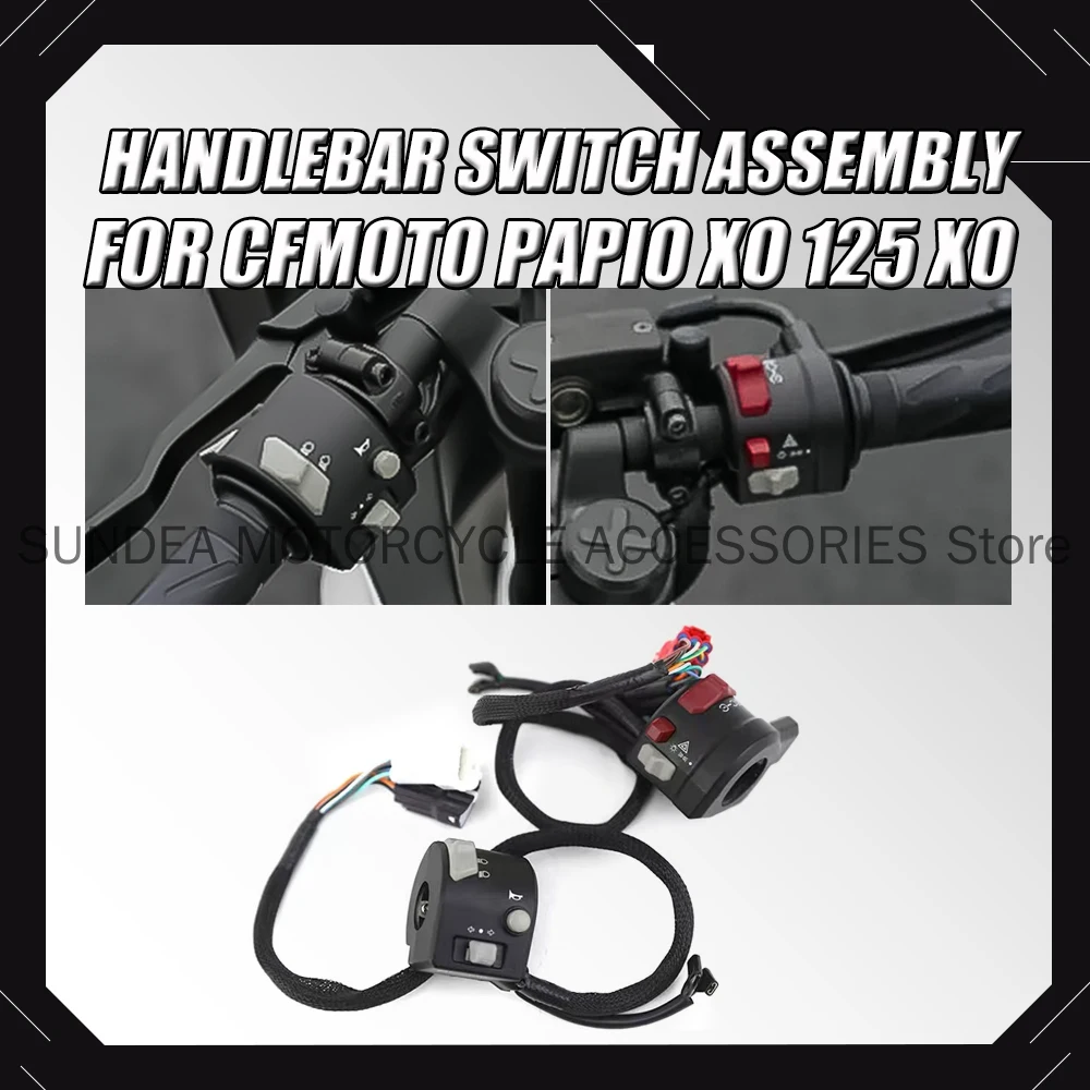 

New For CFMOTO Papio XO 125 XO125 Motorcycle Original Handlebar Switch Assembly Start Horn Headlight Turn Signal Switch