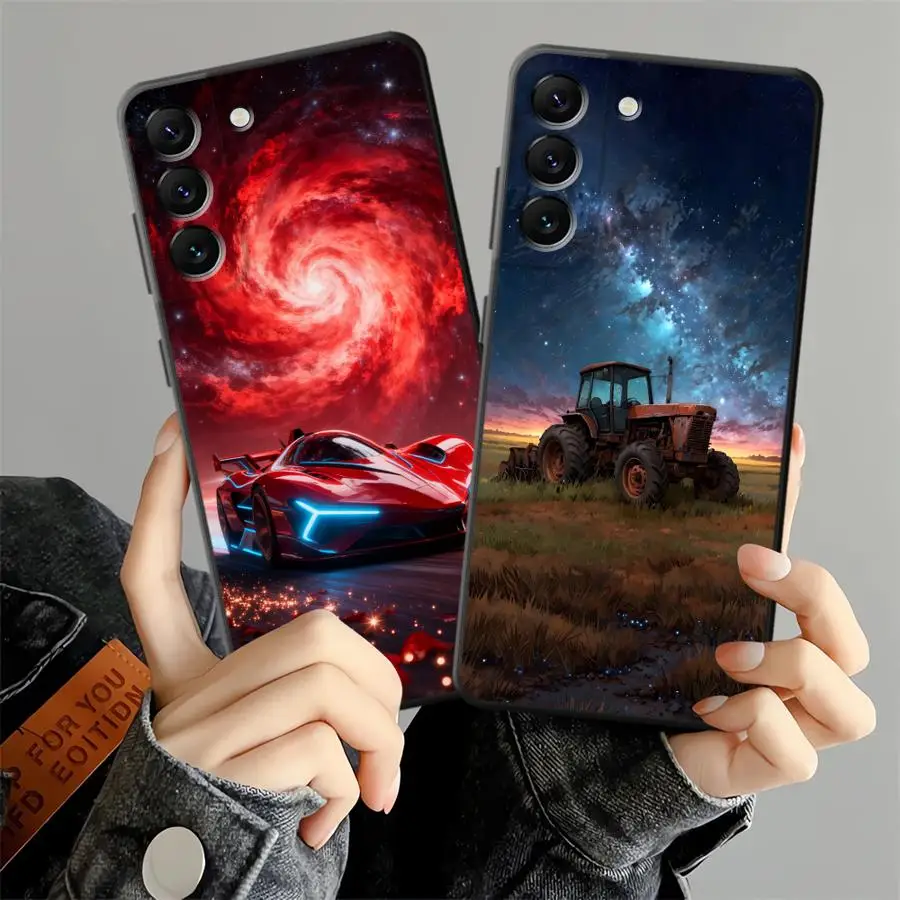 Cartoon Car Phone Cover Case for Samsung Galaxy A52 A36 A05 A53 A17 A73 A51 A37 A57 A15 A06 A25 A16 A23 A55 A50 A70 A12 A41 A13