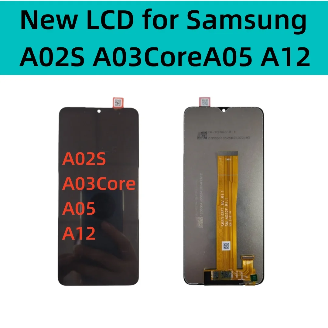 新しい液晶ディスプレイサムスンギャラクシー-a02s-a03core-a05-a12-液晶画面デジタイザー交換部品