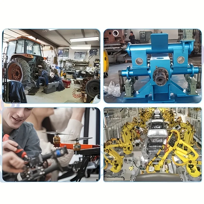 70Pcs M3-M12 Push-on Locking Washers, Plum Blossom Washers, Bearing Clips, Fixing Rings, Fastener Combination Kit