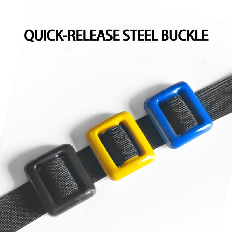 Freediving Weight Belt for Beach and Pool Training, Black 1.5 m Waist Band with Fast Open Metal Fastener for Water Sizing