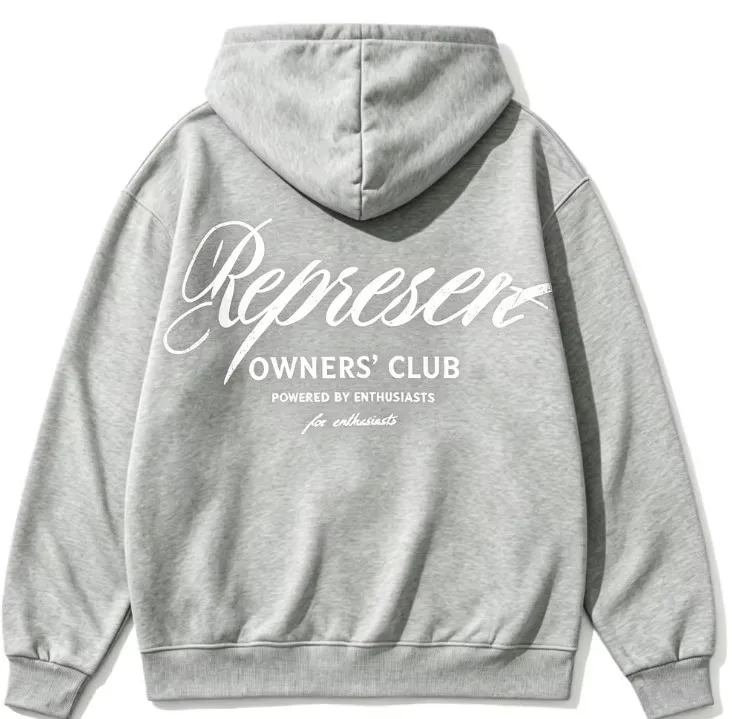 2026 Men's and women's casual letter-printed hooded sweatshirt and round-neck minimalist long-sleeved version