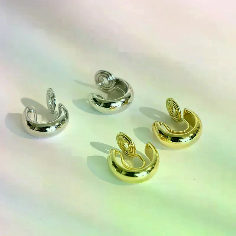 1Pair Simplicity Temperament Ear Clips Vintage Cute Cartilage No Pierced Clip Earrings For Women Girls Jewelry Accessories Gifts